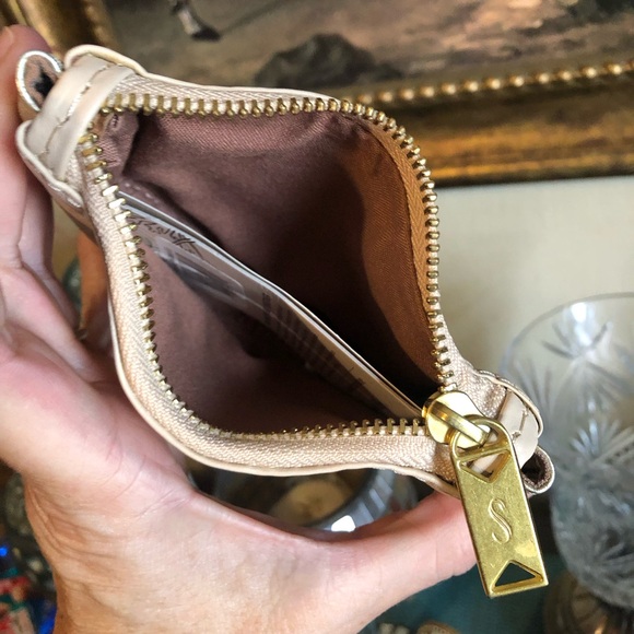 Cream & Gold Sseko Smooth Leather Change Wallet - Picture 5 of 9